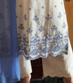 cream elegant cotton flex kurta palazzo suit set