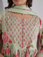 daffodil yellow embellished chignon silk pant set