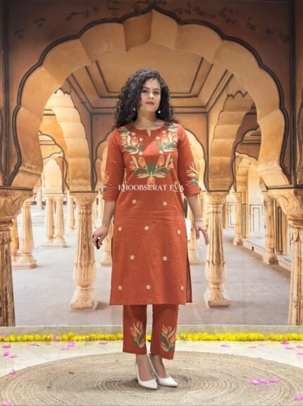 daffodil yellow embellished chignon silk pant set