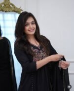 daffodil yellow embellished chinon silk pant set