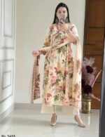 floral white elegant cottonkurtaa suit set