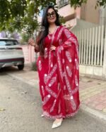 daffodil yellow embellished chignon silk pant set