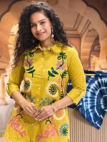 floral white elegant cottonkurtaa suit set