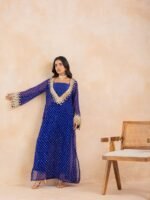 daffodil yellow embellished chignon silk pant set