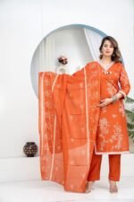 daffodil yellow embellished chinon silk pant set