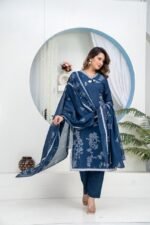 daffodil yellow embellished chinon silk pant set