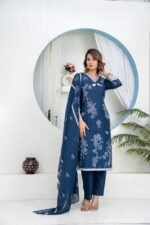 daffodil yellow embellished chinon silk pant set