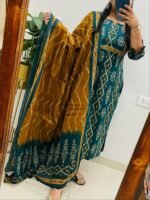 daffodil yellow embellished chignon silk pant set