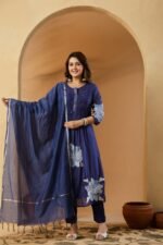 daffodil yellow embellished chignon silk pant set