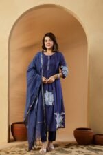 daffodil yellow embellished chignon silk pant set