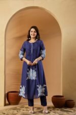 daffodil yellow embellished chignon silk pant set