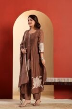 daffodil yellow embellished chignon silk pant set