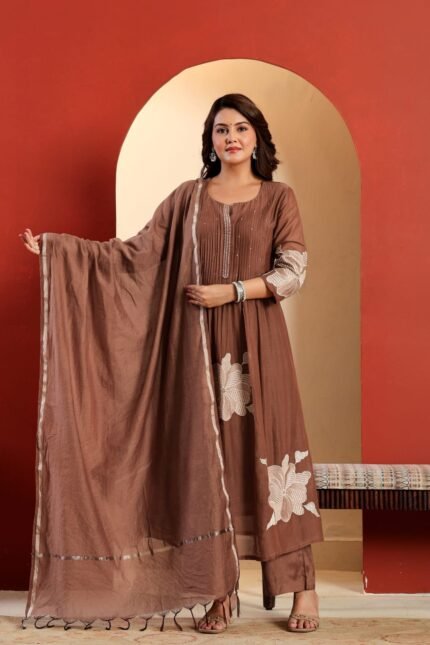 daffodil yellow embellished chignon silk pant set