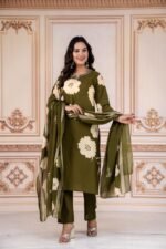 daffodil yellow embellished chignon silk pant set