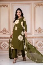 daffodil yellow embellished chignon silk pant set