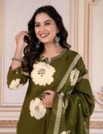 daffodil yellow embellished chignon silk pant set