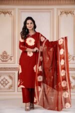 daffodil yellow embellished chignon silk pant set